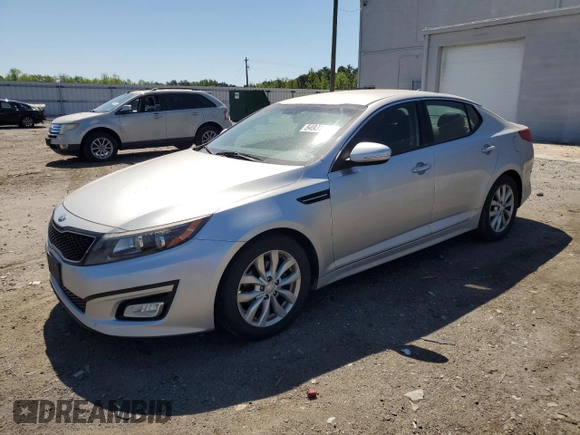 2015 Kia Optima LX with VIN 5XXGM4A77FG505885, listed as a Copart auction lot 54931445 with 226,457 mi miles and Clean Title. Bid and sale history available at carsss.com. Image 1.