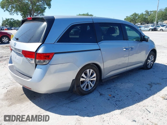 2015 Honda Odyssey EX with VIN 5FNRL5H46FB032366, listed as a IAAI auction lot 42034443 with 154,679 mi miles and . Bid and sale history available at DreamBid. Image 4.