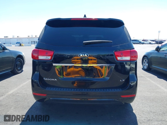 2017 Kia Sedona LX with VIN KNDMB5C17H6319935, listed as a IAAI auction lot 42025352 with 74,561 mi miles. Bid and sale history available at carsss.com. Image 16.