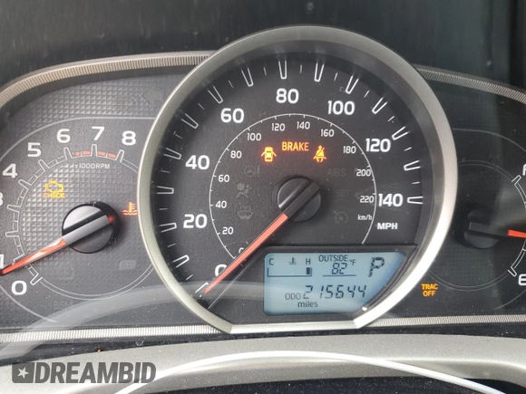 2014 Toyota RAV4 LE with VIN 2T3BFREV9EW166701, listed as a Copart auction lot 56464145 with 215,644 mi miles and Salvage Title. Bid and sale history available at DreamBid. Image 9.
