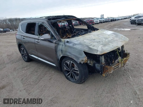 2019 Hyundai Santa Fe Ultimate with VIN 5NMS5CAA6KH035552, listed as a IAAI auction lot 41540230 with Not Provided miles and . Bid and sale history available at DreamBid. Image 1.