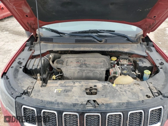 2018 Jeep Compass Sport with VIN 3C4NJCAB2JT411036, listed as a Copart auction lot 46046895 with 102,642 mi miles and Salvage Title. Bid and sale history available at carsss.com. Image 12.
