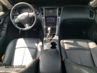 2015 Infiniti Q50 Premium with VIN JN1BV7AR6FM417210, listed as a Copart auction lot 63733915 with 95,926 mi miles and Salvage title. Bid and sale history available at DreamBid. Image 8.
