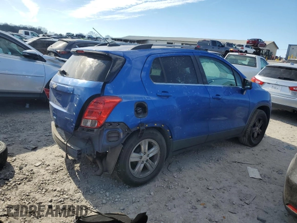2015 Chevrolet Trax LT with VIN KL7CJLSB4FB177946, listed as a Copart auction lot 46938495 with 136,114 mi miles and Salvage Title. Bid and sale history available at carsss.com. Image 3.