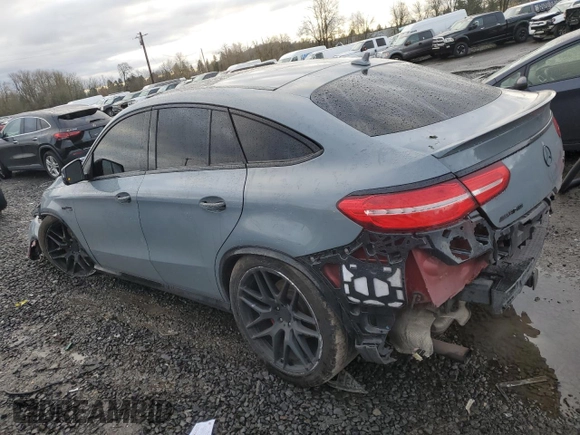 2016 Mercedes-Benz GLE 63 S AMG with VIN 4JGED7FB7GA046744, listed as a Copart auction lot 85036564 with 93,455 mi miles and Salvage title. Bid and sale history available at DreamBid. Image 2.