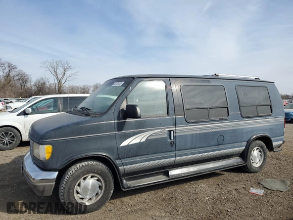1995 Ford Econoline Cargo with VIN 1FDEE14N2SHA25954, listed as a Copart auction lot 44101475 with 191,730 mi miles and Salvage Title. Bid and sale history available at carsss.com. Image 1.