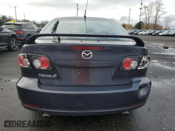 2007 Mazda 6 i Sport VE with VIN 1YVHP84C975M49637, listed as a Copart auction lot 85753394 with 125,622 mi miles and Salvage Title. Bid and sale history available at DreamBid. Image 6.