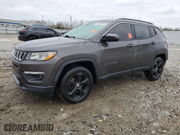 2018 Jeep Compass Latitude with VIN 3C4NJCBB3JT502203, listed as a Copart auction lot 51345795 with 94,433 mi miles and Salvage Title. Bid and sale history available at DreamBid. Image 1.