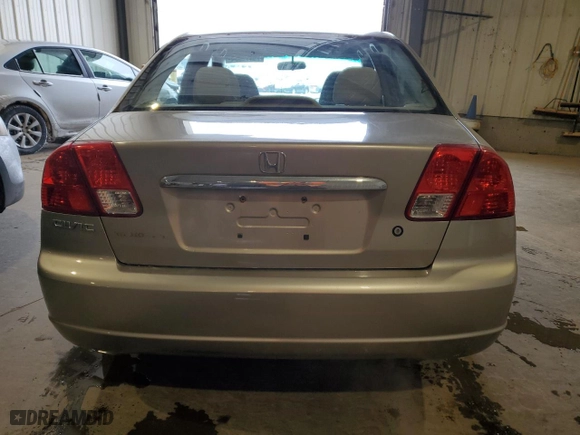 2003 Honda Civic DX with VIN 2HGES16483H927393, listed as a Copart auction lot 79415054 with 218,297 mi miles and Salvage Title. Bid and sale history available at carsss.com. Image 6.