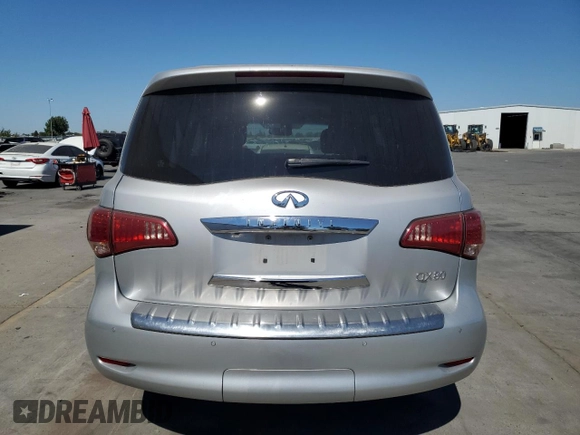 2015 Infiniti QX80 with VIN JN8AZ2NE4F9083791, listed as a Copart auction lot 72215874 with 82,691 mi miles and Salvage Title. Bid and sale history available at carsss.com. Image 6.