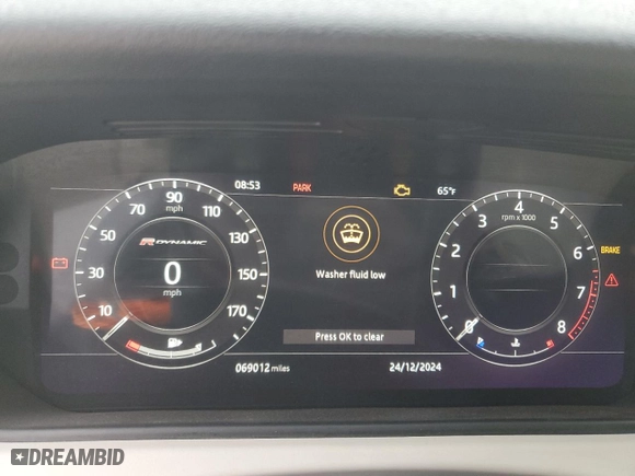2018 Land Rover Range Rover Velar R-Dynamic HSE with VIN SALYM2RV6JA729819, listed as a Copart auction lot 84565044 with 69,012 mi miles and Salvage Title. Bid and sale history available at carsss.com. Image 9.
