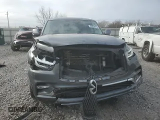 2018 Infiniti QX80 with VIN JN8AZ2NE0J9192824, listed as a Copart auction lot 43952445 with 122,085 mi miles and Salvage title. Bid and sale history available at DreamBid. Image 5.