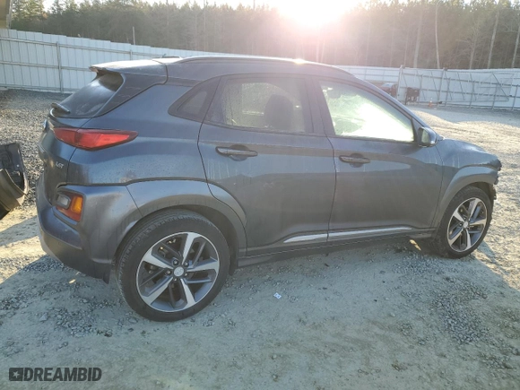 2018 Hyundai Kona Ultimate with VIN KM8K53A57JU106862, listed as a Copart auction lot 84869264 with 80,230 mi miles and Salvage Title. Bid and sale history available at carsss.com. Image 3.