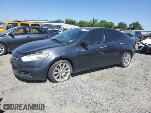 2013 Dodge Dart Limited with VIN 1C3CDFCH6DD133483, listed as a Copart auction lot 55659405 with 106,264 mi miles and Clean Title. Bid and sale history available at DreamBid. Image 1.