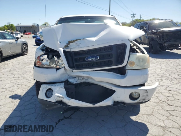 2007 Ford F-150 STX with VIN 1FTRX12W07FB65483, listed as a Copart auction lot 53343795 with 211,803 mi miles and Salvage Title. Bid and sale history available at DreamBid. Image 5.