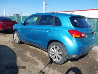 2013 Mitsubishi Outlander Sport SE with VIN 4A4AR4AU5DE007157, listed as a IAAI auction lot 42018513 with 72,902 mi miles. Bid and sale history available at carsss.com. Image 3.