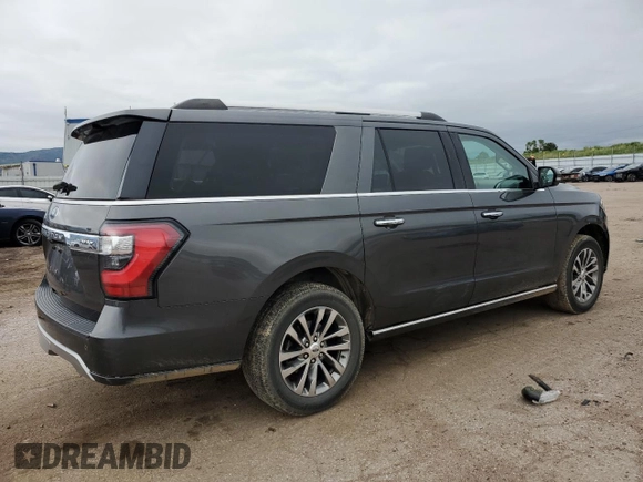 2018 Ford Expedition Max Limited with VIN 1FMJK2AT5JEA61055, listed as a Copart auction lot 59604715 with 122,390 mi miles and Clean title. Bid and sale history available at DreamBid. Image 3.