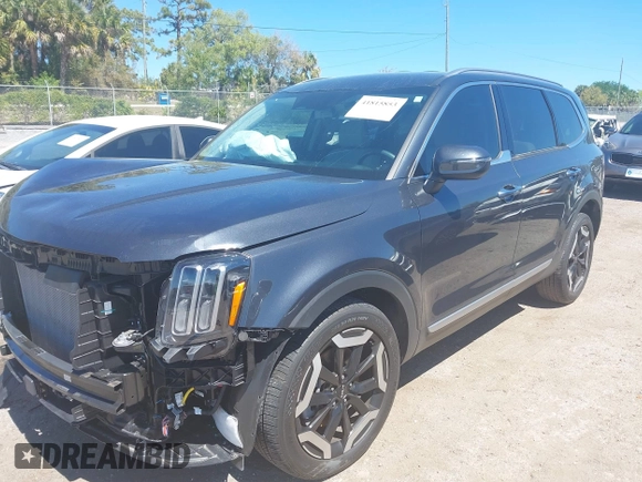 2024 Kia Telluride S with VIN 5XYP64GC4RG413972, listed as a IAAI auction lot 41815853 with 10,500 mi miles and . Bid and sale history available at carsss.com. Image 18.