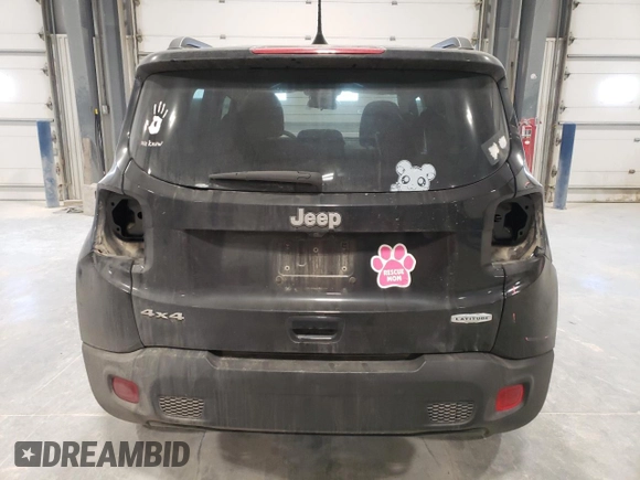2020 Jeep Renegade Latitude with VIN ZACNJBBB1LPL47605, listed as a Copart auction lot 43620815 with 118,283 mi miles and Salvage Title. Bid and sale history available at carsss.com. Image 6.