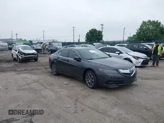 2015 Acura TLX Technology z VIN 19UUB2F54FA015714, wystawiony jako IAAI lot #42286887 z przebiegiem Nie podano mil oraz . Historia ofert i sprzedaży dostępna na DreamBid. Obrazek 1.