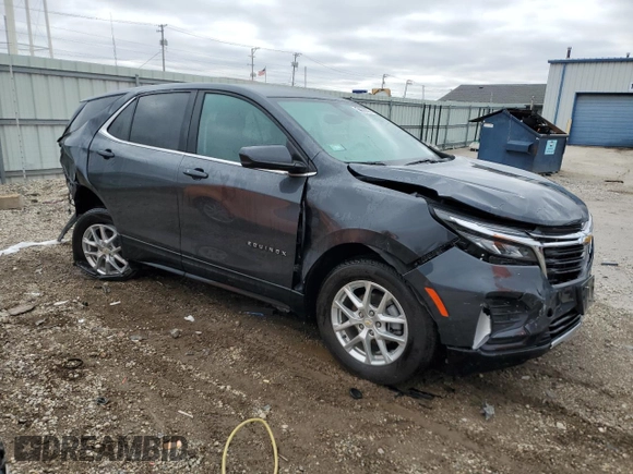 2022 Chevrolet Equinox LT with VIN 2GNAXKEV2N6148219, listed as a Copart auction lot 50938265 with 9,092 mi miles and Salvage Title. Bid and sale history available at DreamBid. Image 4.