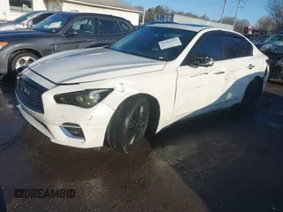 2021 Infiniti Q50 Luxe with VIN JN1EV7BR9MM750333, listed as a IAAI auction lot 41501199 with 79,451 mi miles and . Bid and sale history available at carsss.com. Image 17.