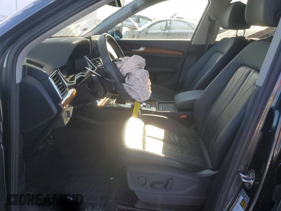 2021 Audi Q5 Premium Plus with VIN WA1E2AFY6M2049775, listed as a Copart auction lot 89149665 with 28,168 mi miles and Salvage Title. Bid and sale history available at carsss.com. Image 7.