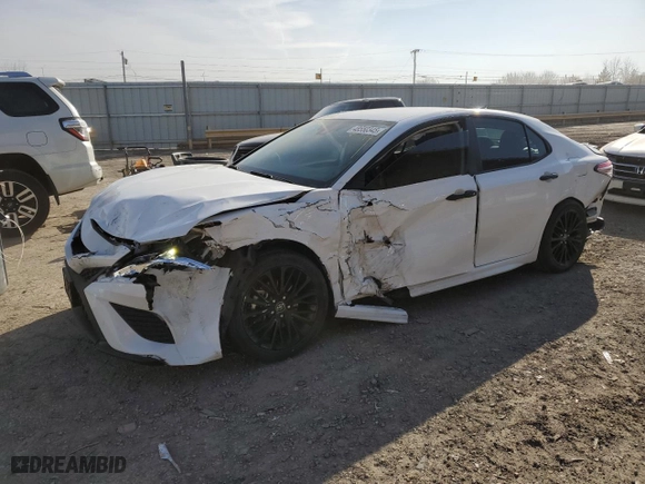 2020 Toyota Camry SE with VIN 4T1G11AK4LU329911, listed as a Copart auction lot 48550345 with 32,222 mi miles and Salvage Title. Bid and sale history available at carsss.com. Image 1.