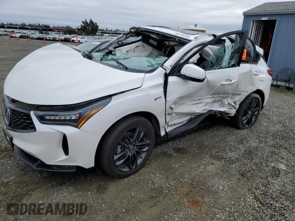 2023 Acura RDX w/A-Spec Package with VIN 5J8TC1H65PL000248, listed as a Copart auction lot 86764344 with Not provided miles and Salvage title. Bid and sale history available at DreamBid. Image 1.
