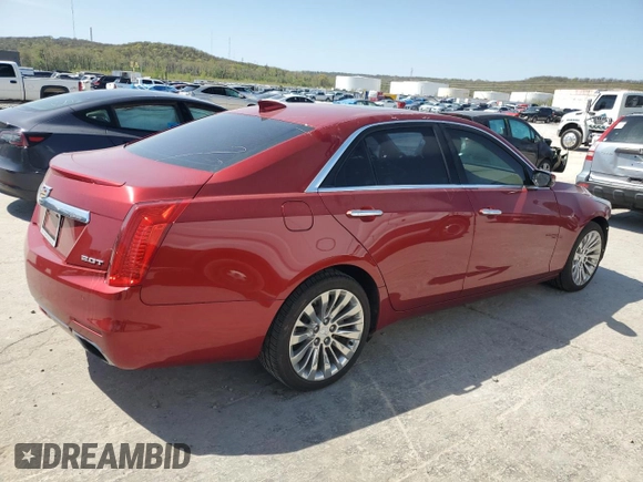 2015 Cadillac CTS Luxury AWD with VIN 1G6AX5SXXF0114445, listed as a Copart auction lot 52161005 with 40,402 mi miles and Salvage title. Bid and sale history available at DreamBid. Image 3.