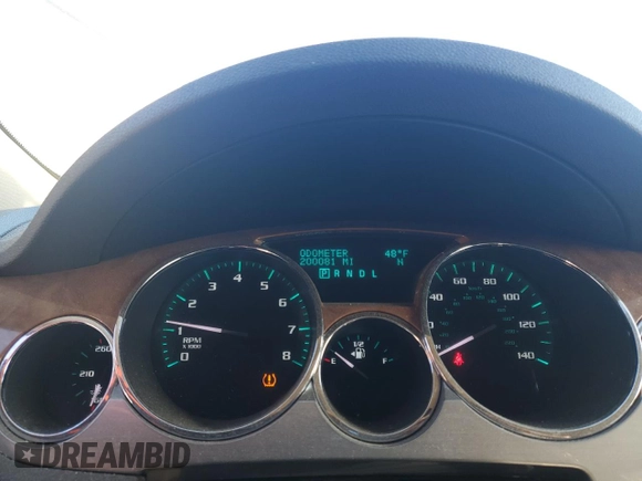 2011 Buick Enclave CXL-1 with VIN 5GAKRBED7BJ235337, listed as a Copart auction lot 46792875 with 200,081 mi miles and Salvage Title. Bid and sale history available at carsss.com. Image 9.