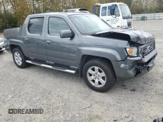 2007 Honda Ridgeline RTL w/Leather with VIN 2HJYK16587H501001, listed as a Copart auction lot 71579024 with 129,398 mi miles and Salvage Title. Bid and sale history available at carsss.com. Image 4.