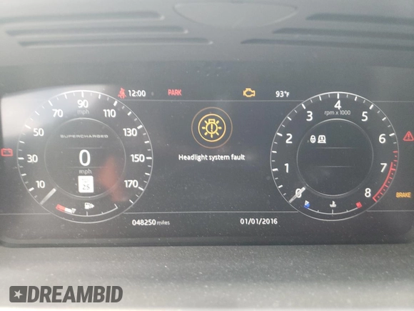 2018 Land Rover Range Rover with VIN SALGS5RE5JA514662, listed as a Copart auction lot 57466495 with 48,250 mi miles and Salvage title. Bid and sale history available at DreamBid. Image 9.