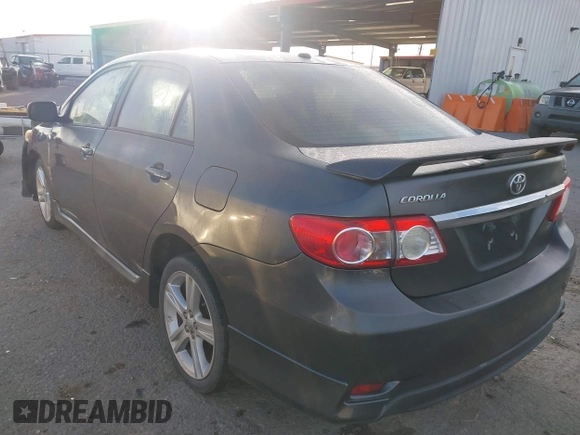 2013 Toyota Corolla L with VIN 5YFBU4EE8DP172328, listed as a IAAI auction lot 41734533 with 156,512 mi miles. Bid and sale history available at carsss.com. Image 3.