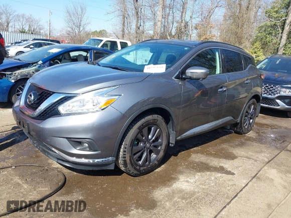 2017 Nissan Murano SL with VIN 5N1AZ2MH2HN154838, listed as a IAAI auction lot 41597159 with 113,869 mi miles and . Bid and sale history available at DreamBid. Image 17.