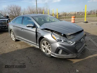2018 Hyundai Sonata SEL with VIN 5NPE34AF9JH709134, listed as a Copart auction lot 51082495 with 124,905 mi miles and Salvage Title. Bid and sale history available at DreamBid. Image 4.