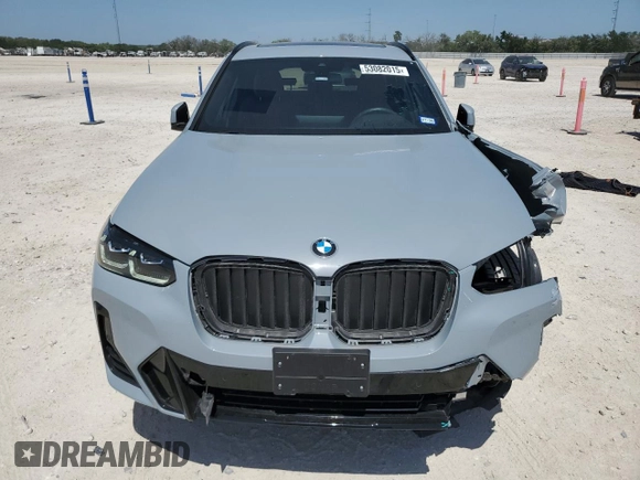 2024 BMW X3 sDrive30i z VIN 5UX43DP0XR9X30530, wystawiony jako Copart lot #53082015 z przebiegiem 10 748 mil mil oraz Szkoda całkowita • Salvage title. Historia ofert i sprzedaży dostępna na DreamBid. Obrazek 5.