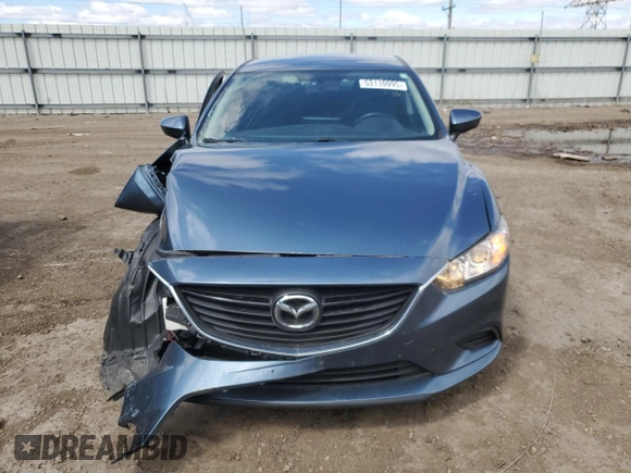 2015 Mazda 6 i Sport with VIN JM1GJ1U64F1163382, listed as a Copart auction lot 53110995 with 90,326 mi miles and Salvage Title. Bid and sale history available at DreamBid. Image 5.