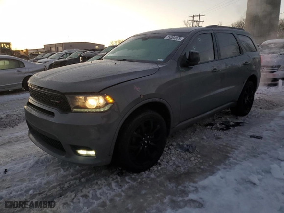 2020 Dodge Durango GT Plus with VIN 1C4RDJDG3LC130978, listed as a Copart auction lot 89204875 with 100,096 mi miles and Clean Title. Bid and sale history available at carsss.com. Image 1.