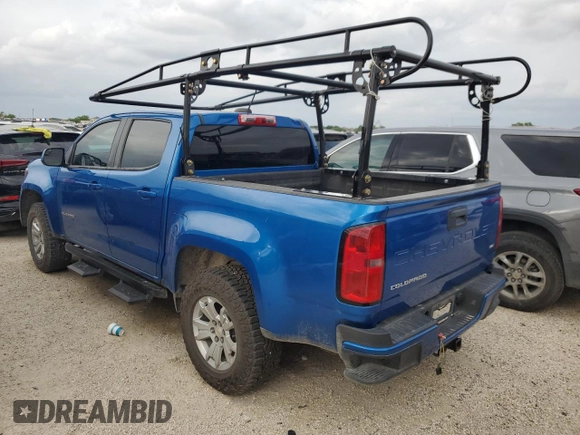 2022 Chevrolet Colorado 4WD LT with VIN 1GCGTCEN1N1225623, listed as a Copart auction lot 47280025 with 56,422 mi miles and Salvage Title. Bid and sale history available at carsss.com. Image 2.