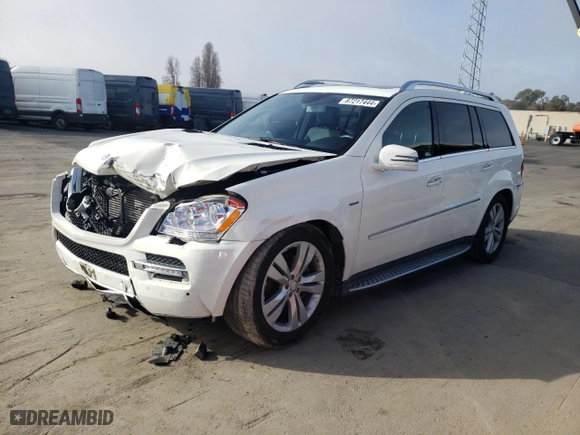 2012 Mercedes-Benz GL-Class GL 350 BlueTEC with VIN 4JGBF2FEXCA780010, listed as a Copart auction lot 87217444 with 0 mi miles and Salvage Title. Bid and sale history available at carsss.com. Image 1.