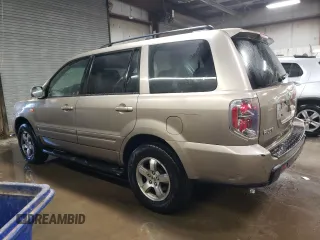 2006 Honda Pilot EX-L with VIN 2HKYF18796H516751, listed as a Copart auction lot 44558685 with 141,576 mi miles and Salvage Title. Bid and sale history available at DreamBid. Image 2.