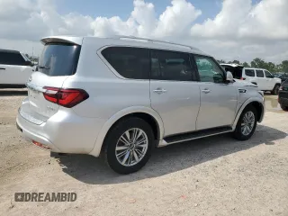 2018 Infiniti QX56 8-passenger with VIN JN8AZ2NC7J9440498, listed as a Copart auction lot 54333865 with 80,904 mi miles and Salvage Title. Bid and sale history available at carsss.com. Image 3.