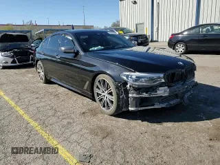 2018 BMW 5 Series M550i xDrive with VIN WBAJB9C55JG463848, listed as a Copart auction lot 48485765 with 47,078 mi miles and Salvage Title. Bid and sale history available at carsss.com. Image 13.