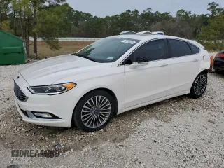 2017 Ford Fusion SE with VIN 3FA6P0H98HR175347, listed as a Copart auction lot 47828205 with 124,340 mi miles and Salvage Title. Bid and sale history available at DreamBid. Image 1.