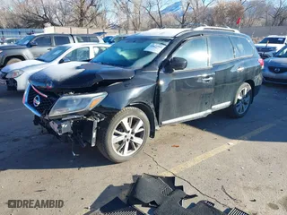 2014 Nissan Pathfinder Platinum with VIN 5N1AR2MM3EC692923, listed as a IAAI auction lot 41400968 with 202,186 mi miles. Bid and sale history available at carsss.com. Image 17.