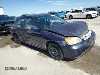 2003 Honda Civic LX with VIN 2HGES16593H615060, listed as a Copart auction lot 49705415 with Not Provided miles and Salvage Title. Bid and sale history available at carsss.com. Image 4.