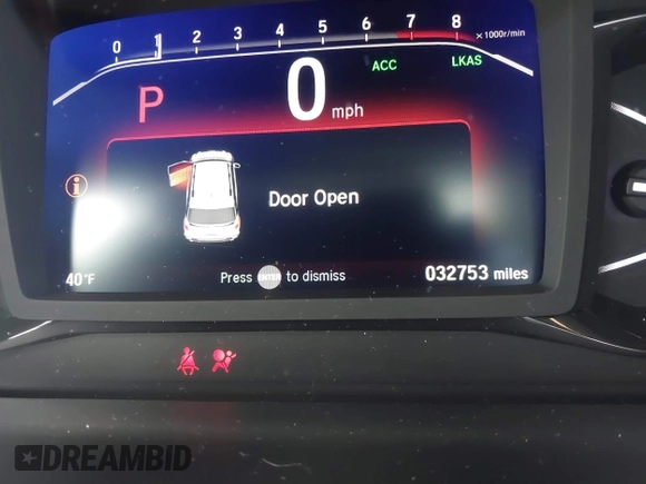 2022 Honda Passport TrailSport with VIN 5FNYF8H61NB000381, listed as a IAAI auction lot 41417954 with 32,753 mi miles and . Bid and sale history available at DreamBid. Image 7.