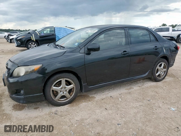 2010 Toyota Corolla with VIN 1NXBU4EE3AZ362774, listed as a Copart auction lot 62186385 with Not provided miles and Salvage title. Bid and sale history available at DreamBid. Image 1.