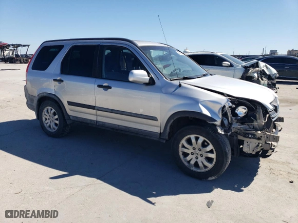 2006 Honda CR-V EX with VIN SHSRD78836U442594, listed as a Copart auction lot 46986675 with 150,195 mi miles and Salvage Title. Bid and sale history available at carsss.com. Image 4.